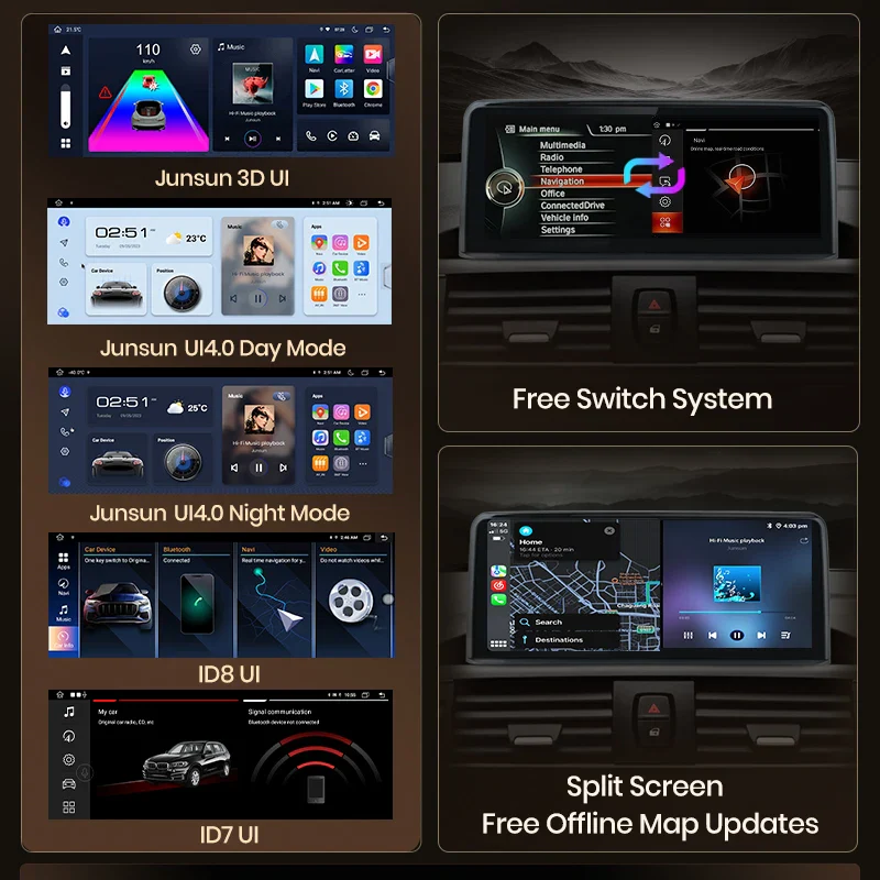 Осемядрена Android мултимедия за BMW 1 2 3 4 Series F20 F21 F22 F30 F31 F32 F33 F34 F36 - 4GB RAM / 64GB, осемядрена