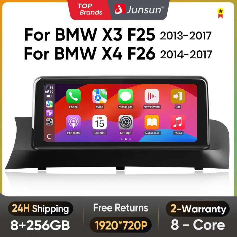 Осемядрена Android мултимедия за BMW X3 F25 X4 F26 2013-2017 - 6GB RAM / 128GB, осемядрена