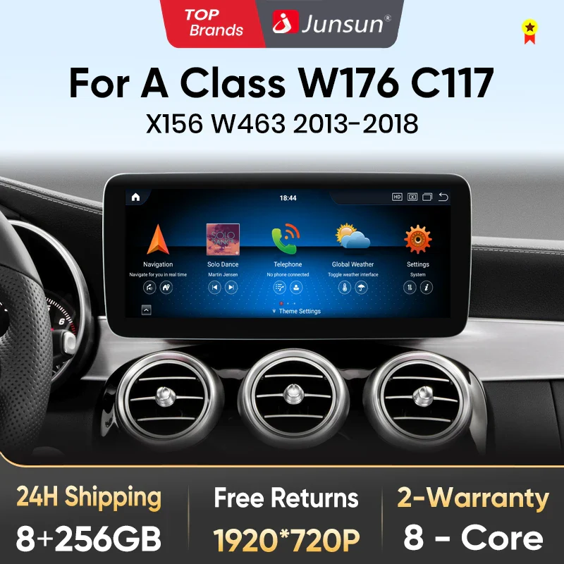 Android мултимедия за Benz A-Class W176 / GLA X156 / CLA C117 1005009361517382 - 8GB RAM / 256GB
