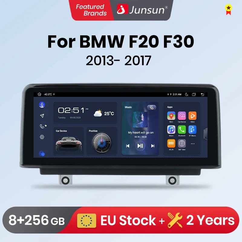 Осемядрена Android мултимедия за BMW 1 2 3 4 Series F20 F21 F22 F30 F31 F32 F33 F34 F36 2013-2017 - 8GB RAM / 256GB, осемядрена