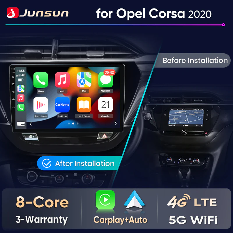 Четириядрена Android мултимедия за Corsa F 2019 - 2023 - 2GB RAM / 64GB, четириядрена