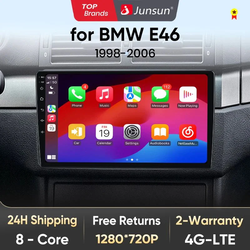 Осемядрена Android мултимедия за BMW E46 M3 318/320/325/330/335 1998-2006 - 8GB RAM / 256GB, осемядрена