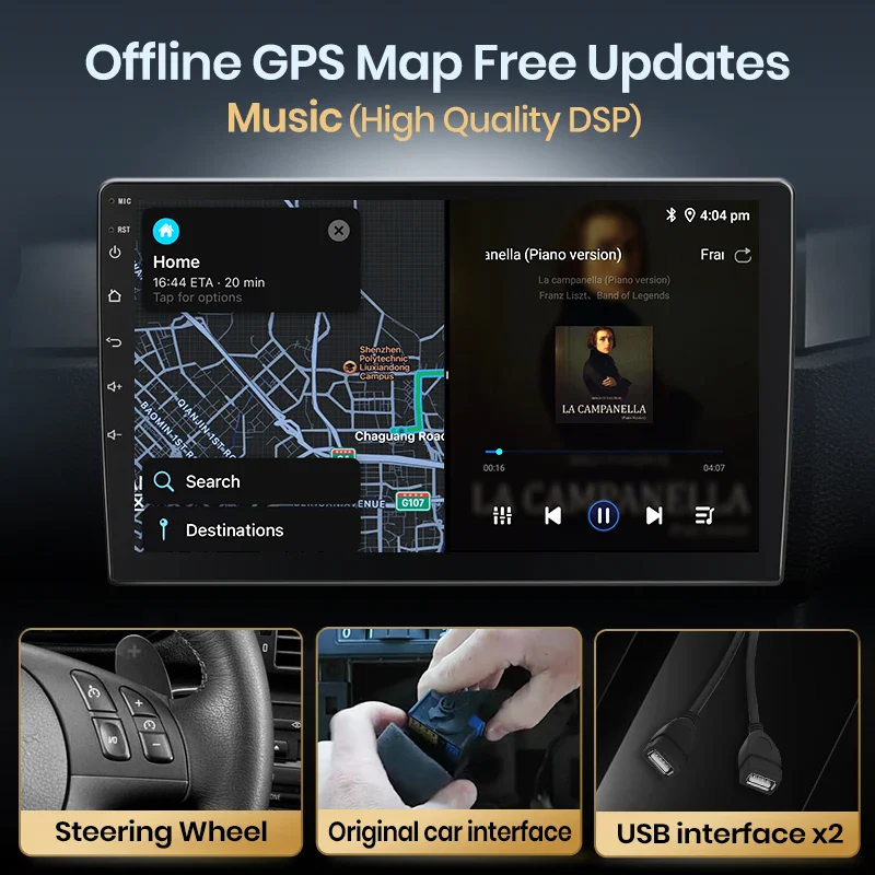 Android мултимедия за Benz M-Class W163 ML 2003-2005 - 4GB RAM / 64GB (XT394C-ML305)