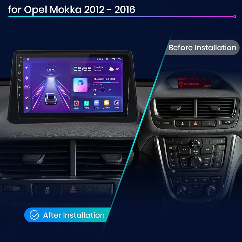 Четириядрена Android мултимедия за Opel Mokka 2012-2016 - 4GB RAM / 64GB (XT394C-Mokka126)