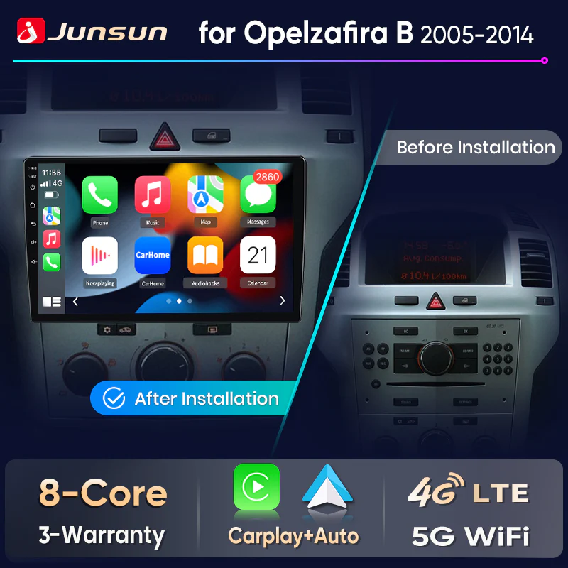 Осемядрена Android мултимедия за Opel Zafira B Astra H 2005-2014 - 8GB RAM / 256GB, осемядрена